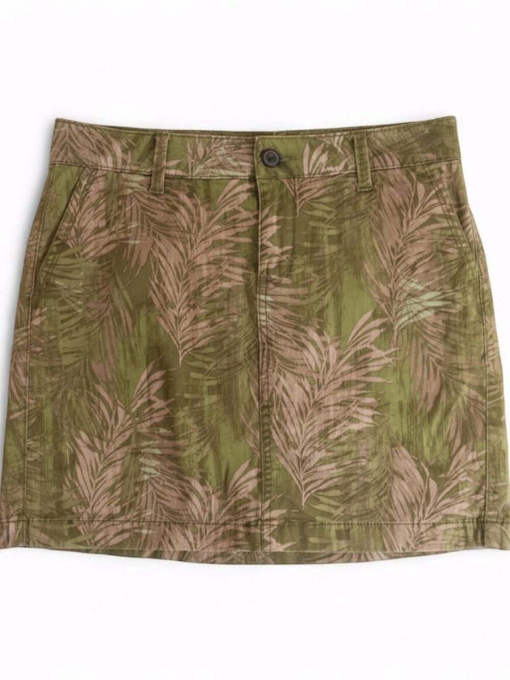 Sonoma Life + Style Green Leaf Print Skort Womens 2 Xsmall